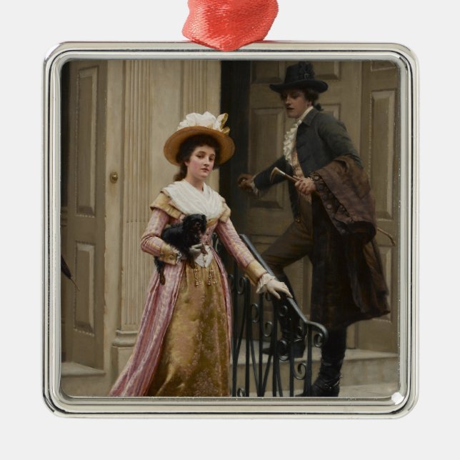 Meine Nachbarin nebenan (Flirting Couple) (Schönhe Ornament Aus Metall (Vorne)