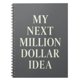 Meine nächste Million Dollar Idee Business Planner Notizblock