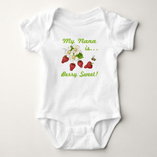 Meine Nana ist Beeren-Bonbon Baby Strampler