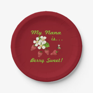 Meine Nana ist Beeren-Bonbon Pappteller