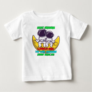Meine Nana Liebe mich zum Mond und Rücken Astronau Baby T-shirt