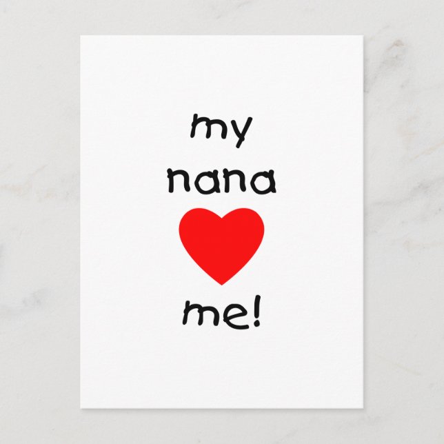 meine nana-Liebe Postkarte (Vorderseite)