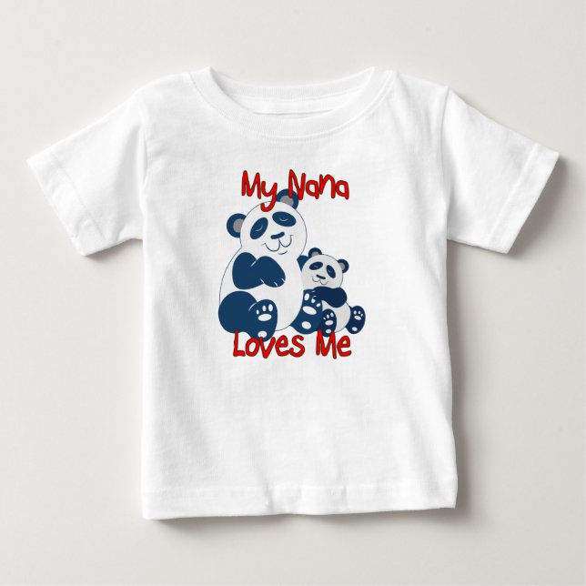 Meine Nana-Lieben ich Panda Baby T-shirt (Vorderseite)