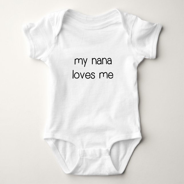 Meine Nana-Lieben Me.png Baby Strampler (Vorderseite)