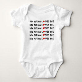 MEINE NANA LIEBEN ME - RED HEART Baby Bodysuit Strampler