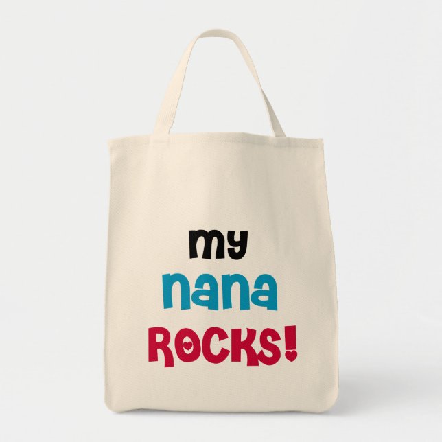 Meine Nana schaukelt T - Shirts und Geschenke Tragetasche (Vorne)