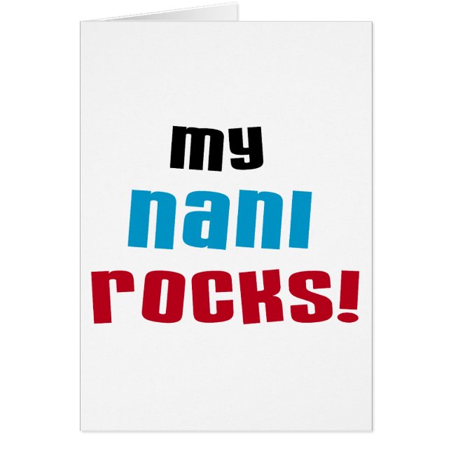 Meine Nani Rocks T - Shirt und Geschenke (Vorne)