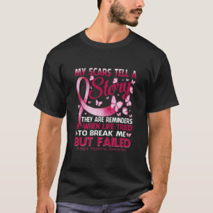 Meine Narben erzählen das Bewusstsein des Multiple T-Shirt
