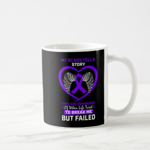 Meine Narben erzählen eine Lila Hodgkin-Lymphom-Aw Kaffeetasse