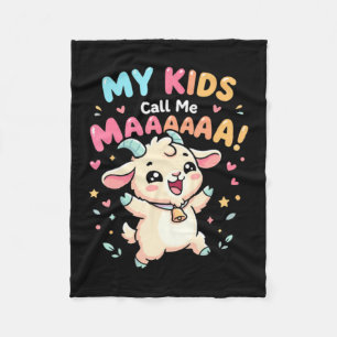 Meine nenne mich Maaa lustige Ziege Mama Bauernhof Fleecedecke