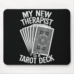 Meine neue Therapeutin ist ein Tarotkartenset hexe Mousepad