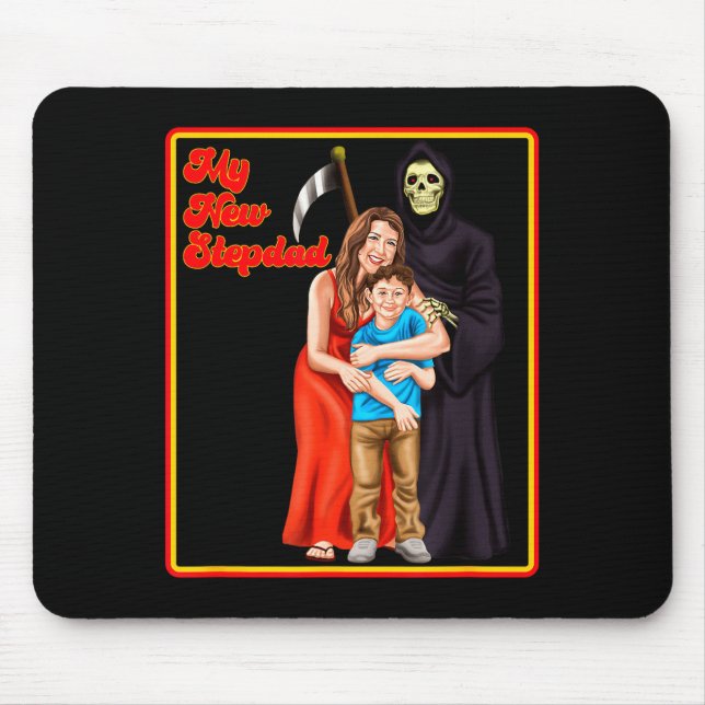 Meine neuen Stiefvater-irronischen Shirts - Lustig Mousepad (Vorne)