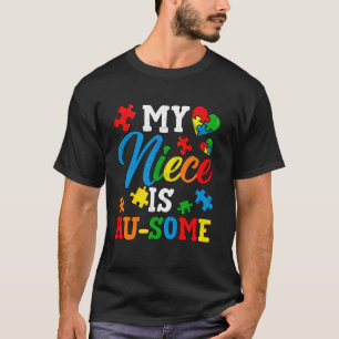 Meine Nichte ist au-some Autismus-Bewusstsein Mona T-Shirt