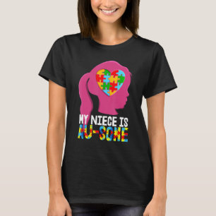 Meine Nichte ist au toller Autismus Kinder Autism T-Shirt