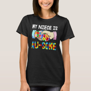 Meine Nichte ist au toller Autismus Kinder Autism T-Shirt