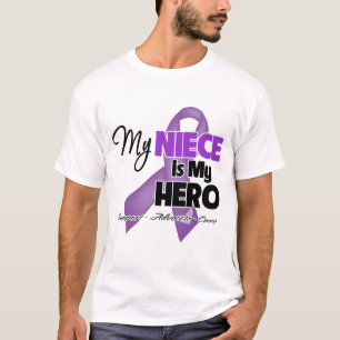 Meine Nichte ist mein Held - lila Band T-Shirt