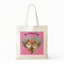 Meine Niedliche Kitten-Tasche - Name anpassen
