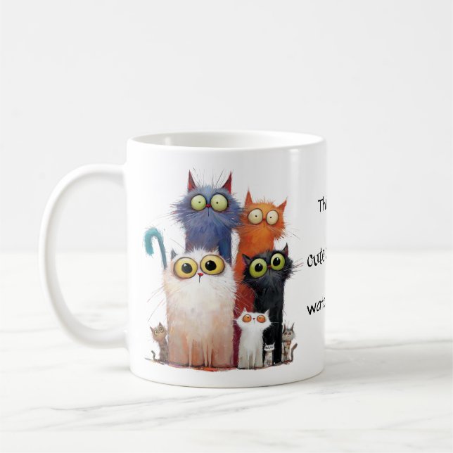 Meine Niedlichen Cat Videos sehen Kaffeetasse (Links)