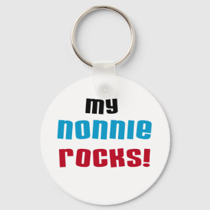 Meine Nonnie Rocks T - Shirt und Geschenke Schlüsselanhänger