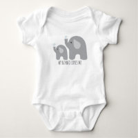 Meine Nonno-Lieben Me - Elephant Baby Bodysuit