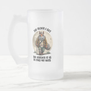 Meine Nüsse finden - lustiges Eichhörnchen Mattglas Bierglas