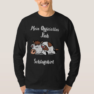 Meine Offizielle Kuh schlafend Nachtkleidung Pajam T-Shirt