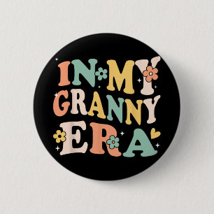 Meine Oma-Ära Lustige Sarkastische Groovy Retro-Mü Button