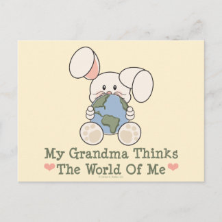Meine Oma denkt an die Welt von mir Postkarte