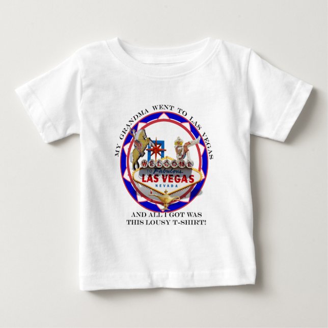 Meine Oma ging nach Las Vegas... Baby T-shirt (Vorderseite)
