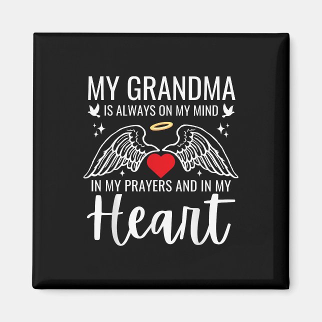 Meine Oma Guardian Angel Heaven Memorial-Liebe Magnet (Vorne)