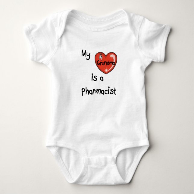 Meine Oma ist Apothekerin Baby Strampler (Vorderseite)