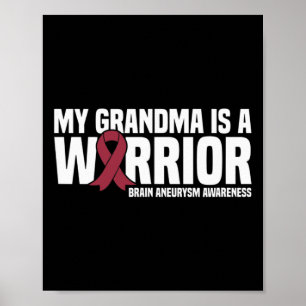Meine Oma ist ein Hirnaneurysma-Bewusstsein des Kr Poster