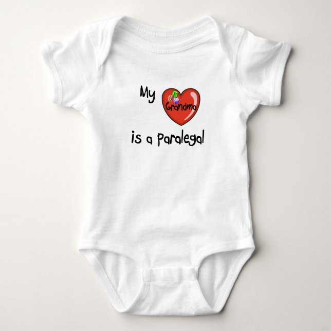 Meine Oma ist ein Paralegal Baby Strampler (Vorderseite)