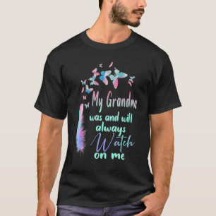 Meine Oma ist mein Schutzengel im Himmel Gras verl T-Shirt