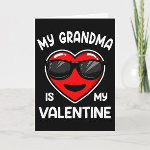 Meine Oma ist mein Valentinsherz Single Junge Mädc Karte