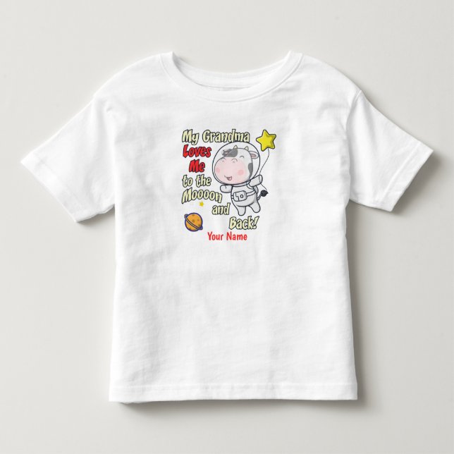 Meine Oma Liebe mein Kuhamaut Kleinkind T-shirt (Vorderseite)