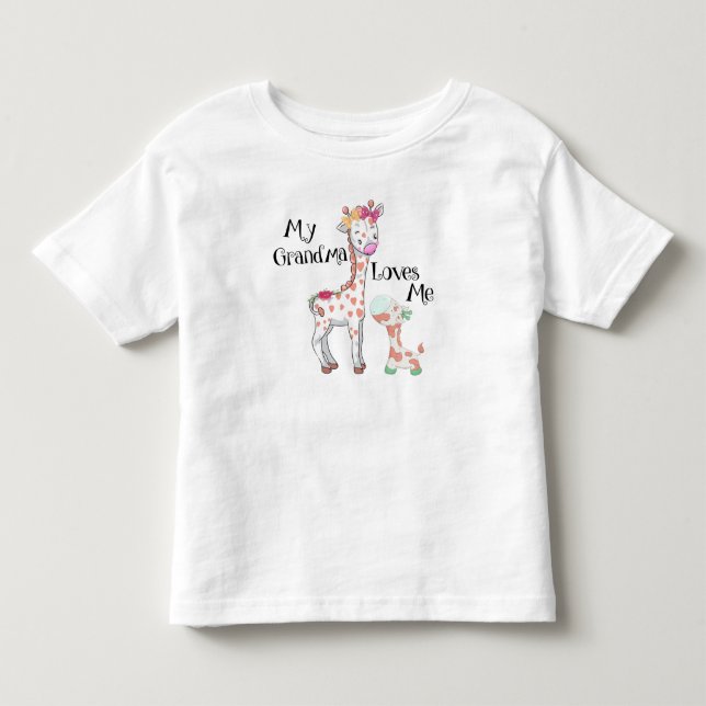 Meine Oma-Lieben Ich Giraffe Kleinkind T-shirt (Vorderseite)