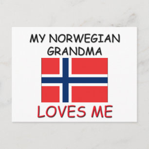 Meine Oma-Lieben in Norwegen Postkarte
