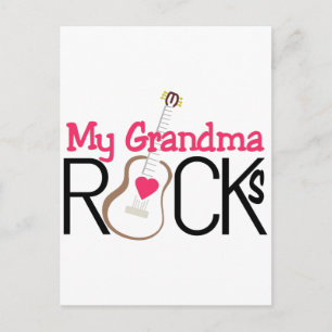 Meine Oma Rocks Postkarte