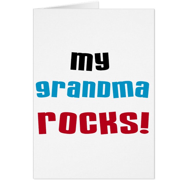 Meine Oma Rocks T - Shirt und Geschenke (Vorne)