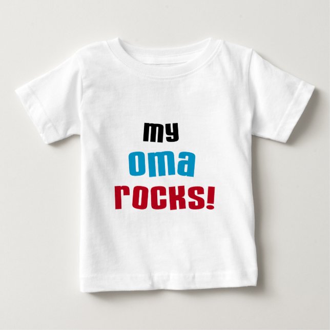 Meine Oma Rocks T - Shirt und Geschenke (Vorderseite)
