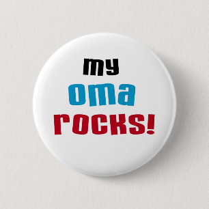 Meine Oma Rocks T - Shirt und Geschenke Button