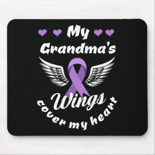 Meine Oma's Flügel decken meine Awarene für Herzüb Mousepad