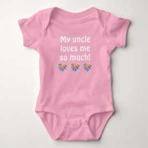 Meine Onkel Lieben Ich Baby Bodysuit Strampler