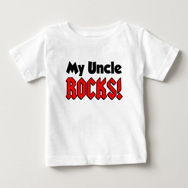 Meine Onkel Rocks Baby T-shirt (Vorderseite)