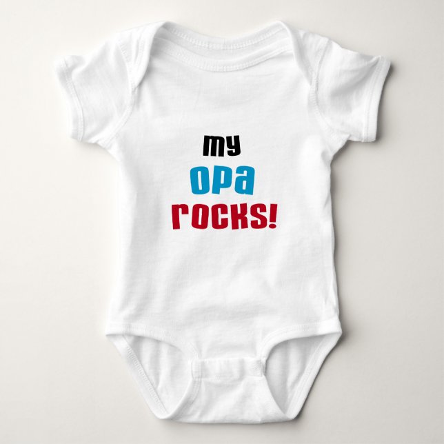Meine Opa Rocks T - Shirt und Geschenke (Vorderseite)
