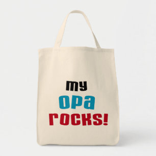 Meine Opa Rocks T - Shirt und Geschenke Tragetasche