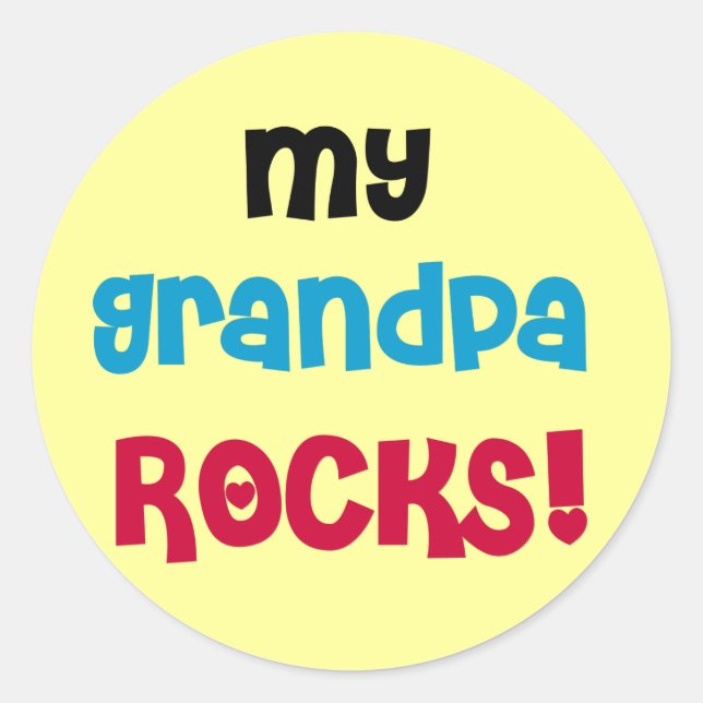 Meine Opa Rocks Tshirts und Geschenke Runder Aufkleber (Vorderseite)