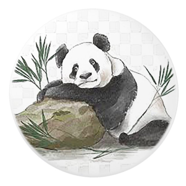 Meine Panda-Keramik-Keramik-Klappe Keramikknauf (Vorderseite)