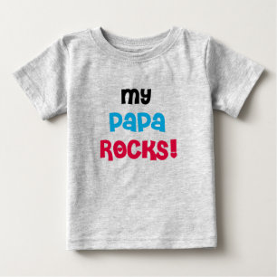 Meine Papa-Felsen Baby T-shirt